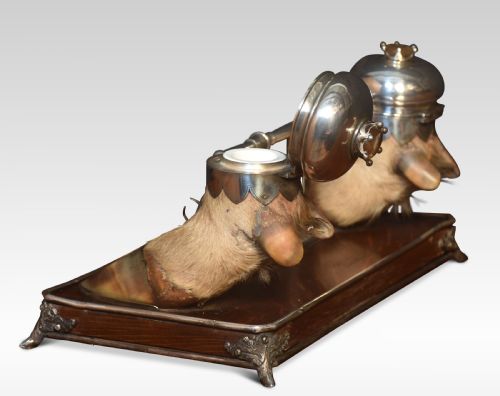 19TH CENTURY SCOTTISH DOUBLE INKWELL - ADDITIONAL PHOTO 4