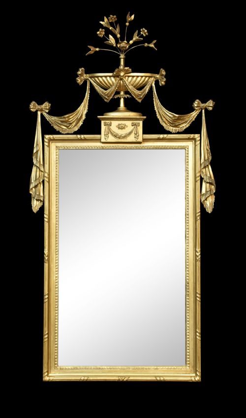 Giltwood Wall Mirror of Neo Classical Design