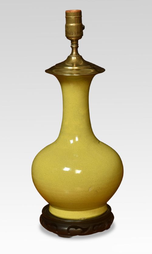 19th Century Chinease Monochrome Table Lamp