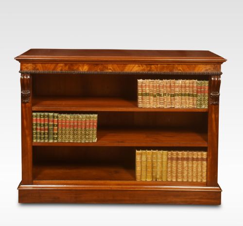 19th Century Mahogany Open Bookcase