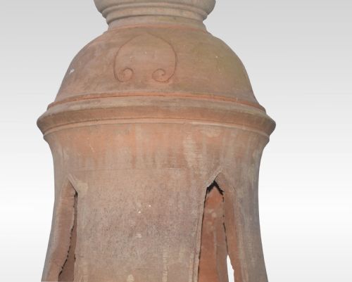 PAIR OF TERRACOTTA LANTERNS - ADDITIONAL PHOTO 2