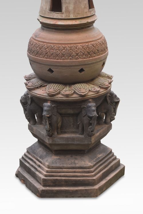 PAIR OF TERRACOTTA LANTERNS - ADDITIONAL PHOTO 4