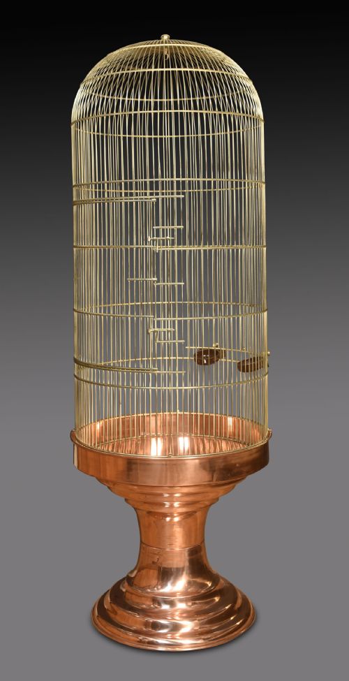Brass and Copper Bird Cage