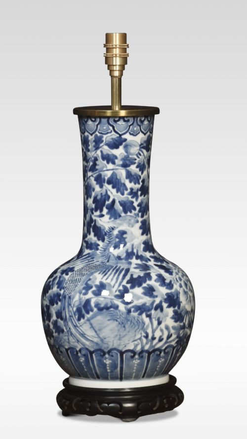 Chinese Blue and White Vase Lamp