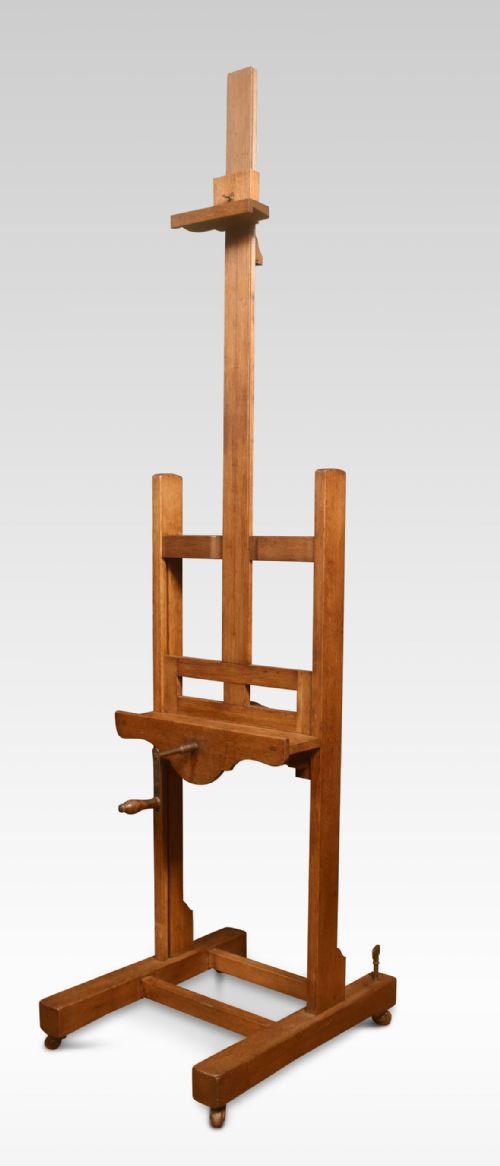 Oak Artist’s Adjustable Studio Easel