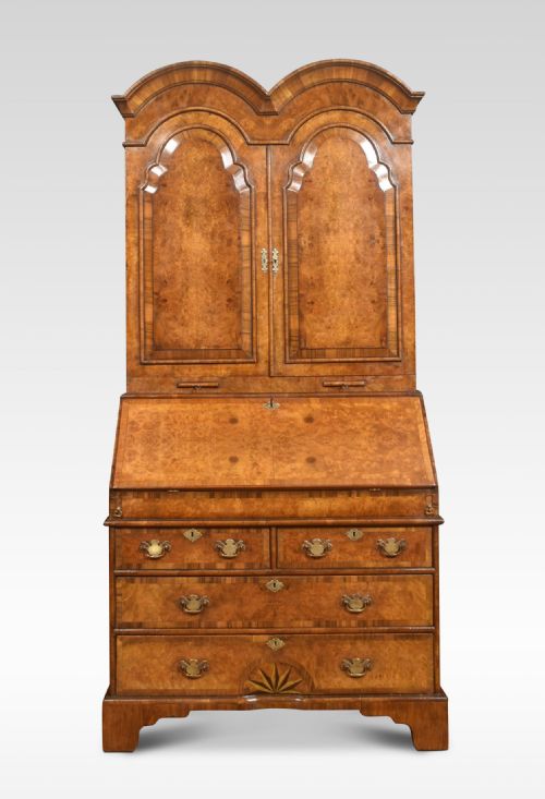 Walnut Bureau Bookcase
