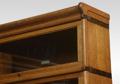 PAIR OF OAK GLOBE WERNICKE SIX SECTION BOOKCASES - ADDITIONAL PHOTO 5