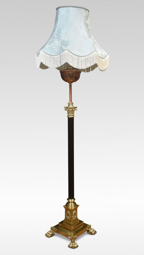 Brass and Copper Standard Lamp
