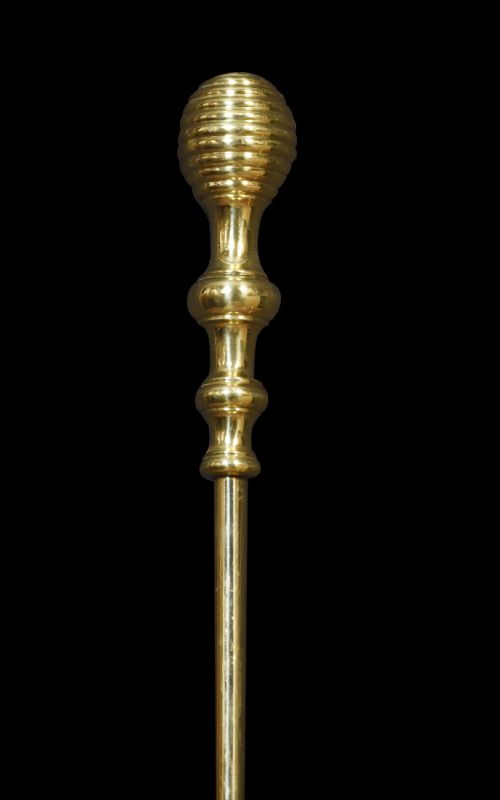 BRASS TRIPLE COMPANION FIRE TOOL SET - ADDITIONAL PHOTO 3