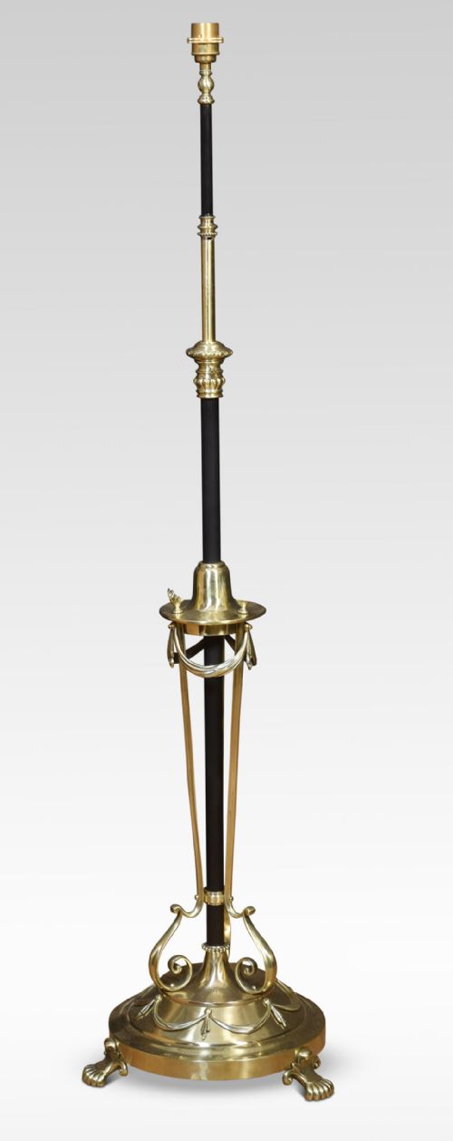 NEO CLASSICAL BRASS STANDARD LAMP - ADDITIONAL PHOTO 1
