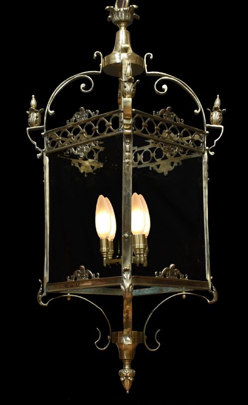 LARGE PAIR OF HALL LANTERNS - ADDITIONAL PHOTO 2