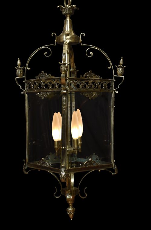 LARGE PAIR OF HALL LANTERNS - ADDITIONAL PHOTO 7
