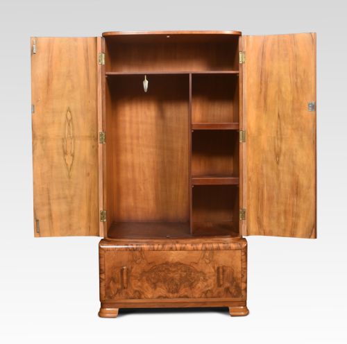 ART DECO TWO DOOR WARDROBE - ADDITIONAL PHOTO 1