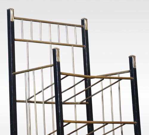 EBONISED THREE TIER NEWSPAPER STAND - ADDITIONAL PHOTO 1
