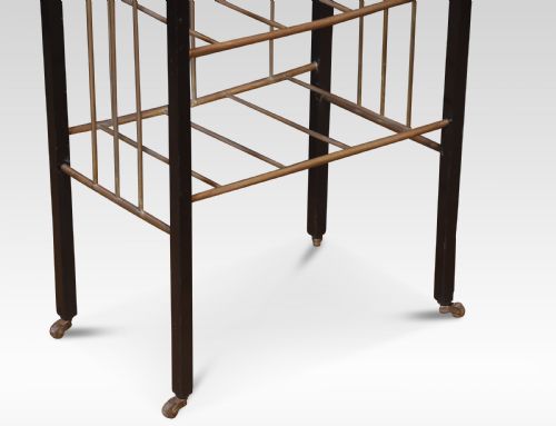 EBONISED THREE TIER NEWSPAPER STAND - ADDITIONAL PHOTO 5