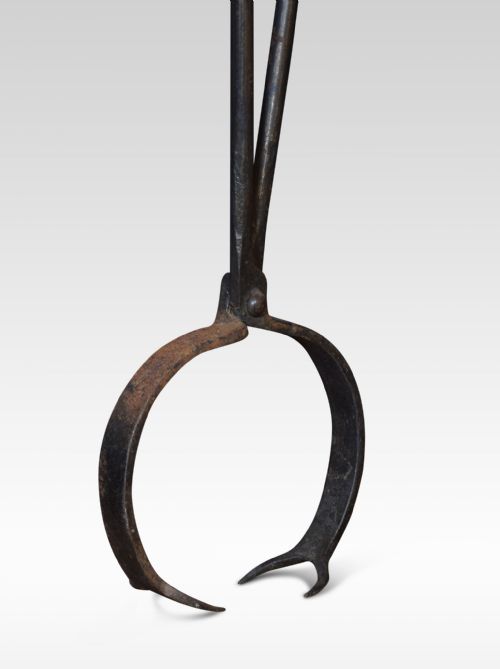 19TH CENTURY HAND FORGED LOG GRABBER - ADDITIONAL PHOTO 4