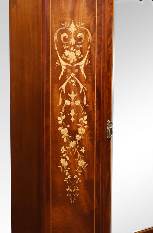 MAHOGANY INLAID WARDROBE - ADDITIONAL PHOTO 3