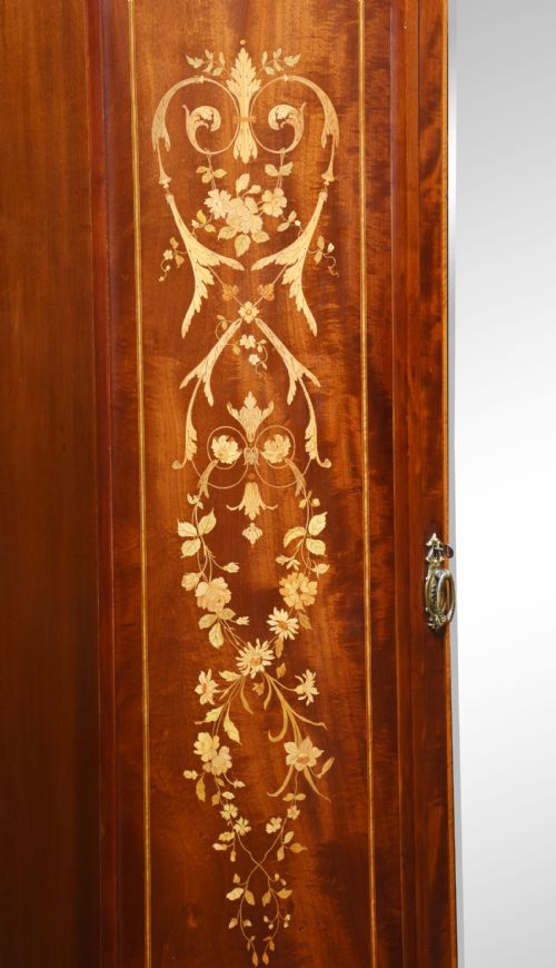 MAHOGANY INLAID WARDROBE - ADDITIONAL PHOTO 5
