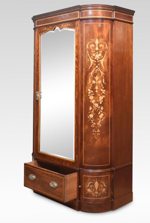 MAHOGANY INLAID WARDROBE - ADDITIONAL PHOTO 8