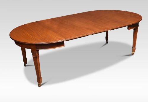 large mahogany dining table - CATEGORY: ANTIQUE TABLES - DATED 1910