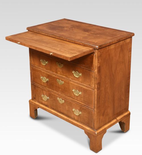 PAIR OF BACHELORS FIGURED WALNUT AND FEATHER BANDED CHESTS - ADDITIONAL PHOTO 7
