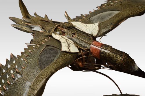 METALWORK SCULPTURE OF A WOODPECKER - ADDITIONAL PHOTO 2
