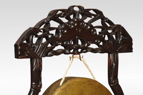 CHINESE CARVED DINNER GONG - ADDITIONAL PHOTO 2