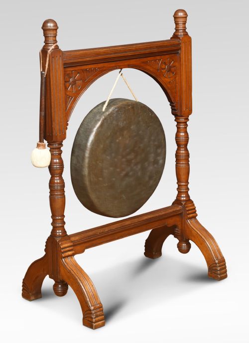 WALNUT FRAMED DINNER GONG - ADDITIONAL PHOTO 1