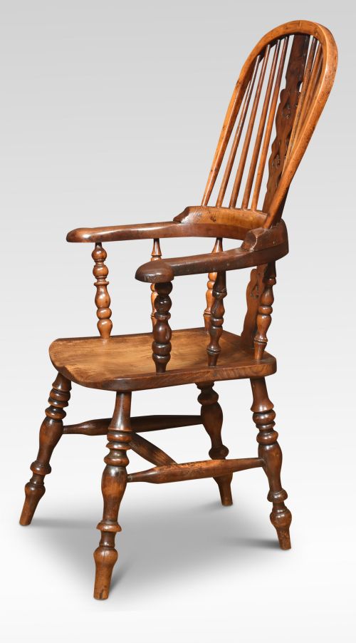 YEW WOOD WINDSOR ARMCHAIR - ADDITIONAL PHOTO 3