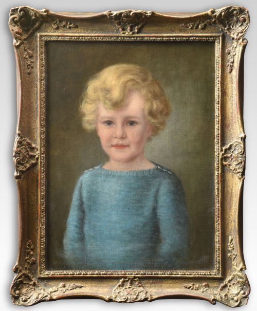 TWO ENGLISH SCHOOL OILS ON CANVAS PORTRAITS - ADDITIONAL PHOTO 1