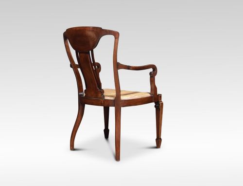 PAIR OF INLAID ARMCHAIRS - ADDITIONAL PHOTO 7