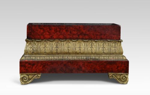 regency style faux tortoiseshell jardiniere - CATEGORY: ANTIQUE MISCELLANEOUS - DATED 1910