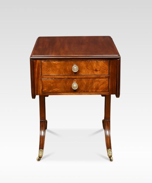 REGENCY MAHOGANY SOFA TABLE OF SMALL PROPORTIONS - ADDITIONAL PHOTO 1