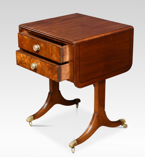 REGENCY MAHOGANY SOFA TABLE OF SMALL PROPORTIONS - ADDITIONAL PHOTO 6