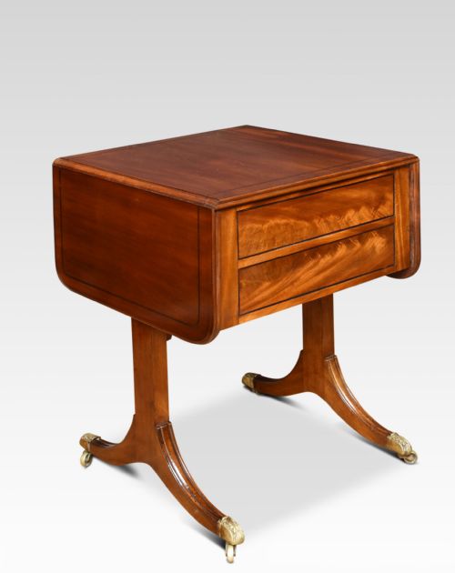 REGENCY MAHOGANY SOFA TABLE OF SMALL PROPORTIONS - ADDITIONAL PHOTO 7
