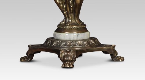 SPELTER FIGURAL TABLE LAMP - ADDITIONAL PHOTO 2