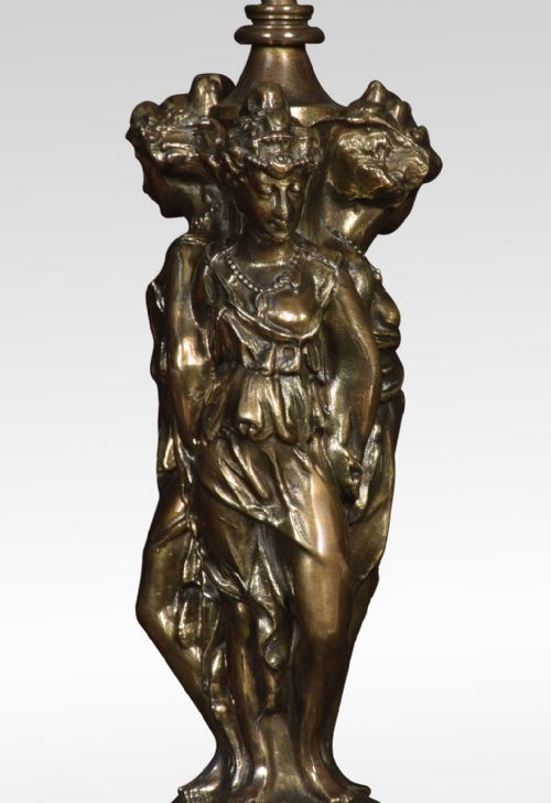 SPELTER FIGURAL TABLE LAMP - ADDITIONAL PHOTO 4