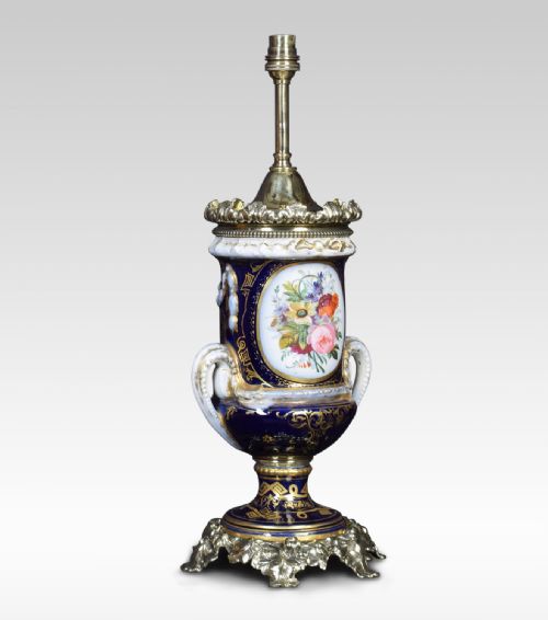 FRENCH SEVRES STYLE TABLE LAMP - ADDITIONAL PHOTO 1