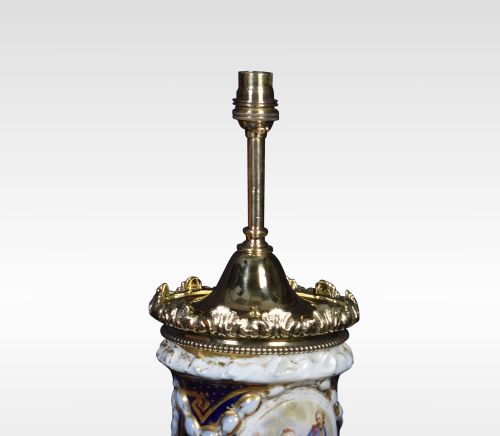 FRENCH SEVRES STYLE TABLE LAMP - ADDITIONAL PHOTO 2