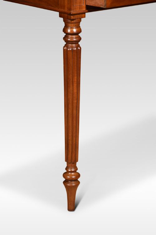 19TH CENTURY MAHOGANY TWO DRAWER WRITING TABLE - ADDITIONAL PHOTO 5