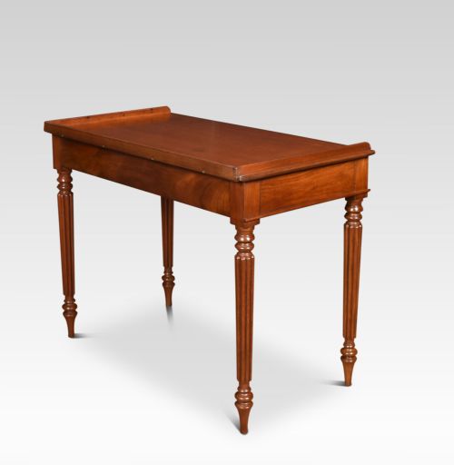 19TH CENTURY MAHOGANY TWO DRAWER WRITING TABLE - ADDITIONAL PHOTO 6