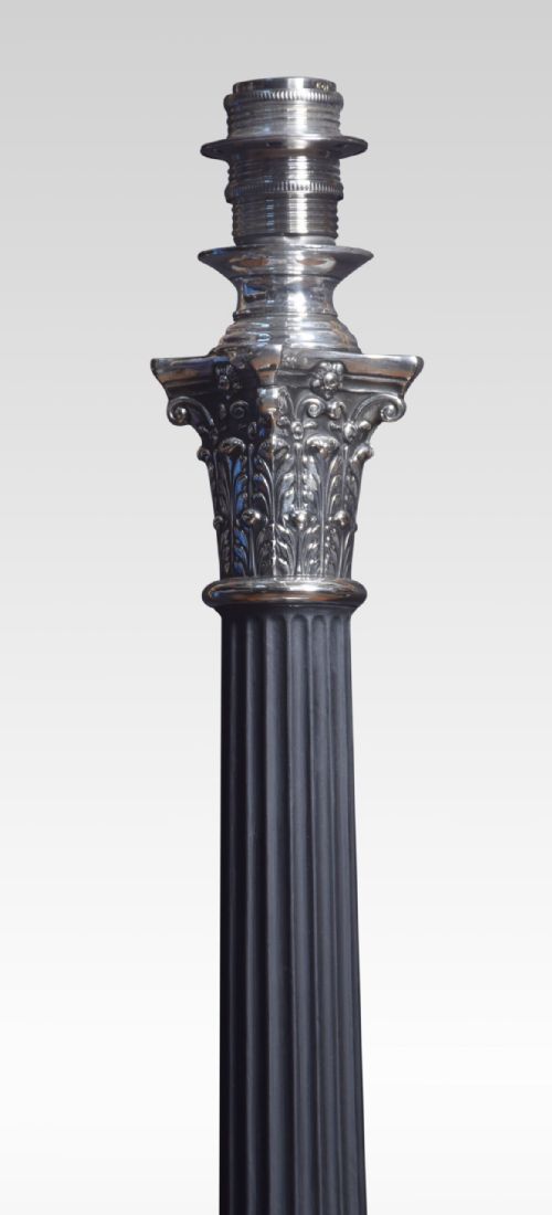 ELECTROPLATED CORINTHIAN COLUMN TABLE LAMP - ADDITIONAL PHOTO 1