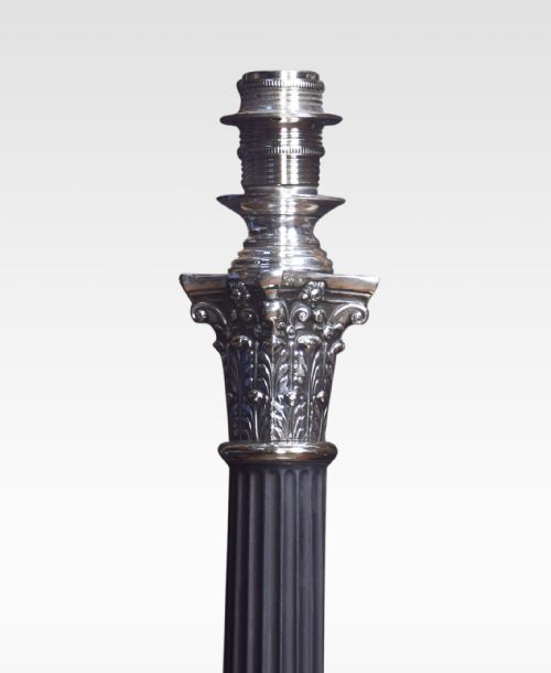 ELECTROPLATED CORINTHIAN COLUMN TABLE LAMP - ADDITIONAL PHOTO 2
