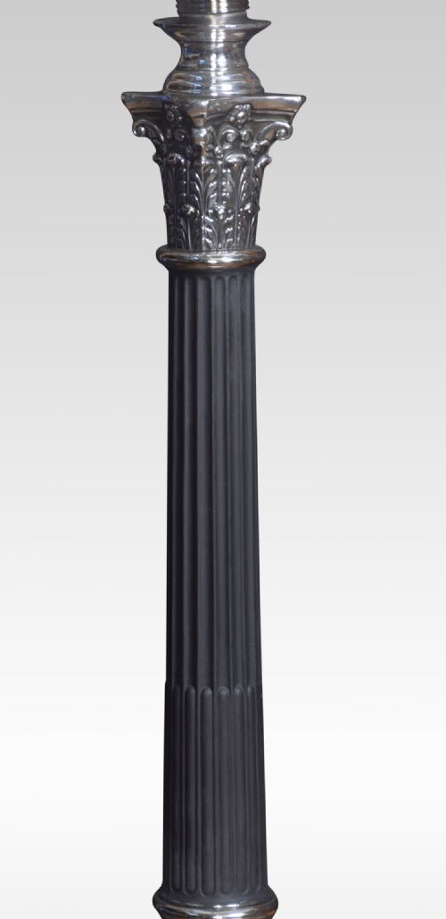 ELECTROPLATED CORINTHIAN COLUMN TABLE LAMP - ADDITIONAL PHOTO 3
