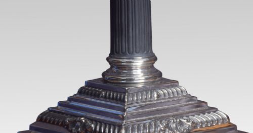 ELECTROPLATED CORINTHIAN COLUMN TABLE LAMP - ADDITIONAL PHOTO 5