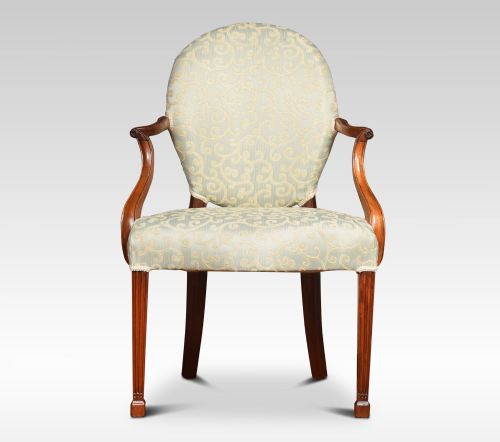 PAIR OF GEORGIAN STYLE MAHOGANY ARMCHAIRS - ADDITIONAL PHOTO 5