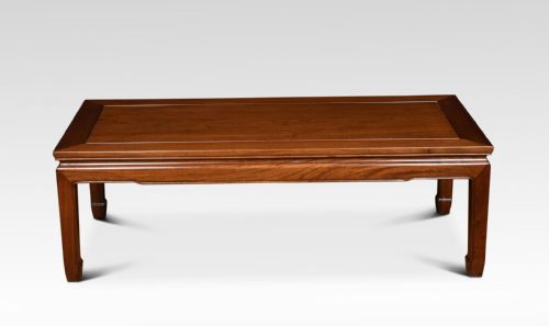 chinese hardwood low coffee table - CATEGORY: ANTIQUE TABLES - DATED 1910