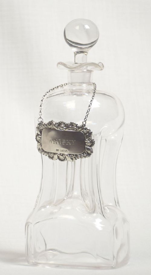PAIR OF GLASS DECANTERS - ADDITIONAL PHOTO 2