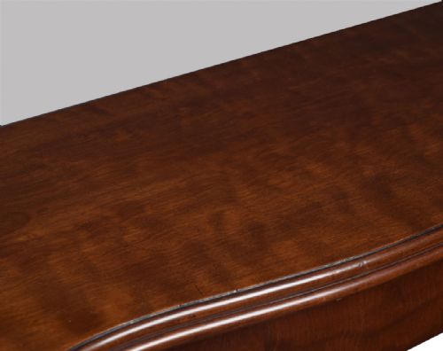 MAHOGANY SERPENTINE CARD TABLE IN THE FRENCH HEPPLEWHITE TASTE - ADDITIONAL PHOTO 2
