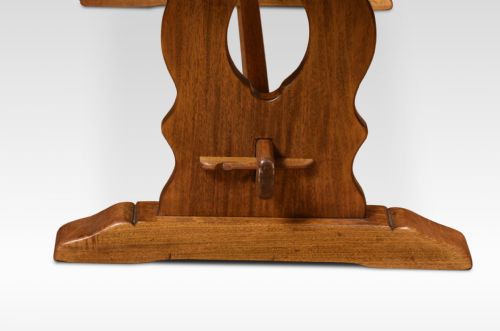 LARGE OAK PLANK TOP REFECTORY TABLE - ADDITIONAL PHOTO 3